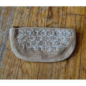Vintage 1950's Faux Pearl Clutch‎ (made in Japan)